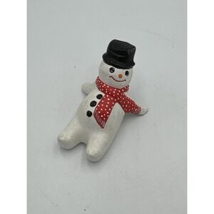 Relaxing Snowman Hand-painted Christmas Figurine 86
